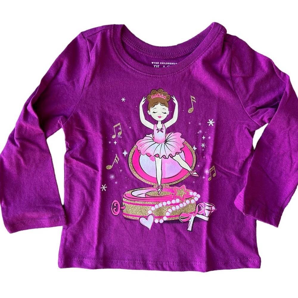 Children’s Place Fuchsia Ballerina Long-sleeve Shirt | 18-24M
